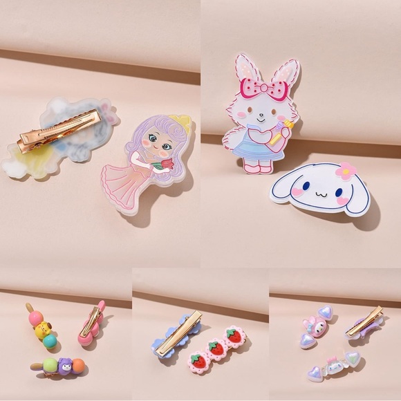 Kids *NIB* Hair Clip Barrettes, 1 Pack, 12 PCS total - Picture 4 of 6